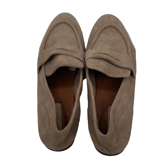 H&M Brown Suede Slip On Flat Loafer Size 37 Women's - Picture 5 of 9